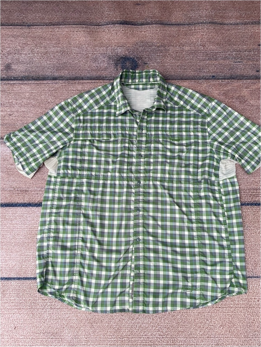 REI quick dry vented button up XL hiking fishing camping outdoor chore utility